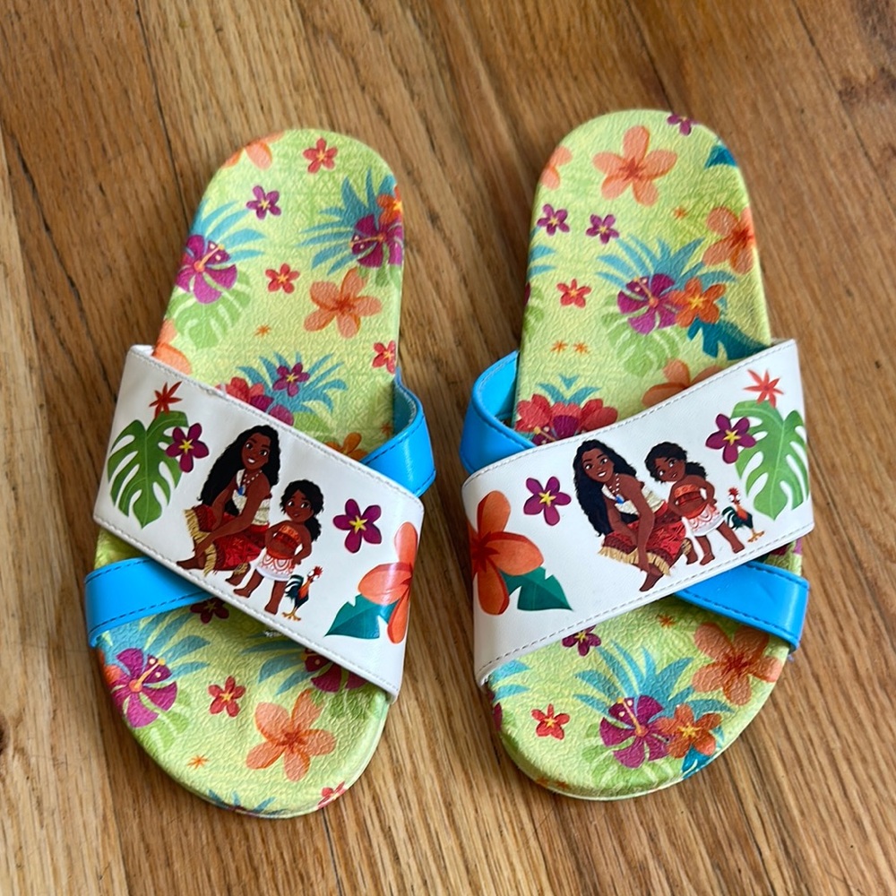 Kids Floral Slide Sandals